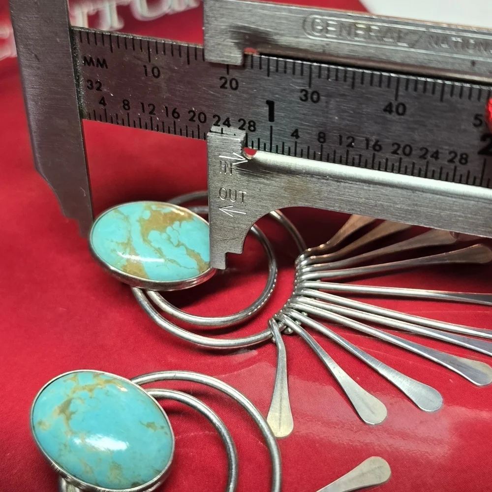 Vintage Native American Navajo Vintage Turquoise - Picture 5 of 5